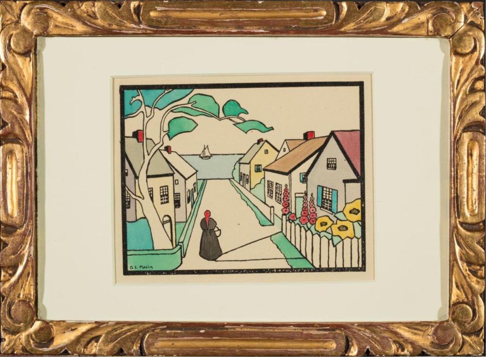 Ora Inge Maxim — Hollyhock Lane, Provincetown