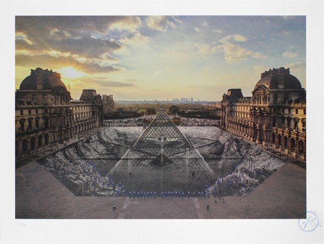 JR — JR au Louvre, 29 Mars 2019, 18h08