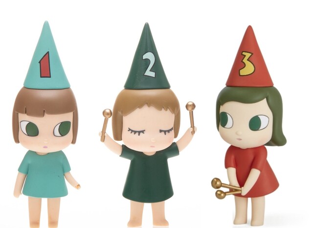 Yoshitomo Nara — 123 Drumming Girls (Set of 3)