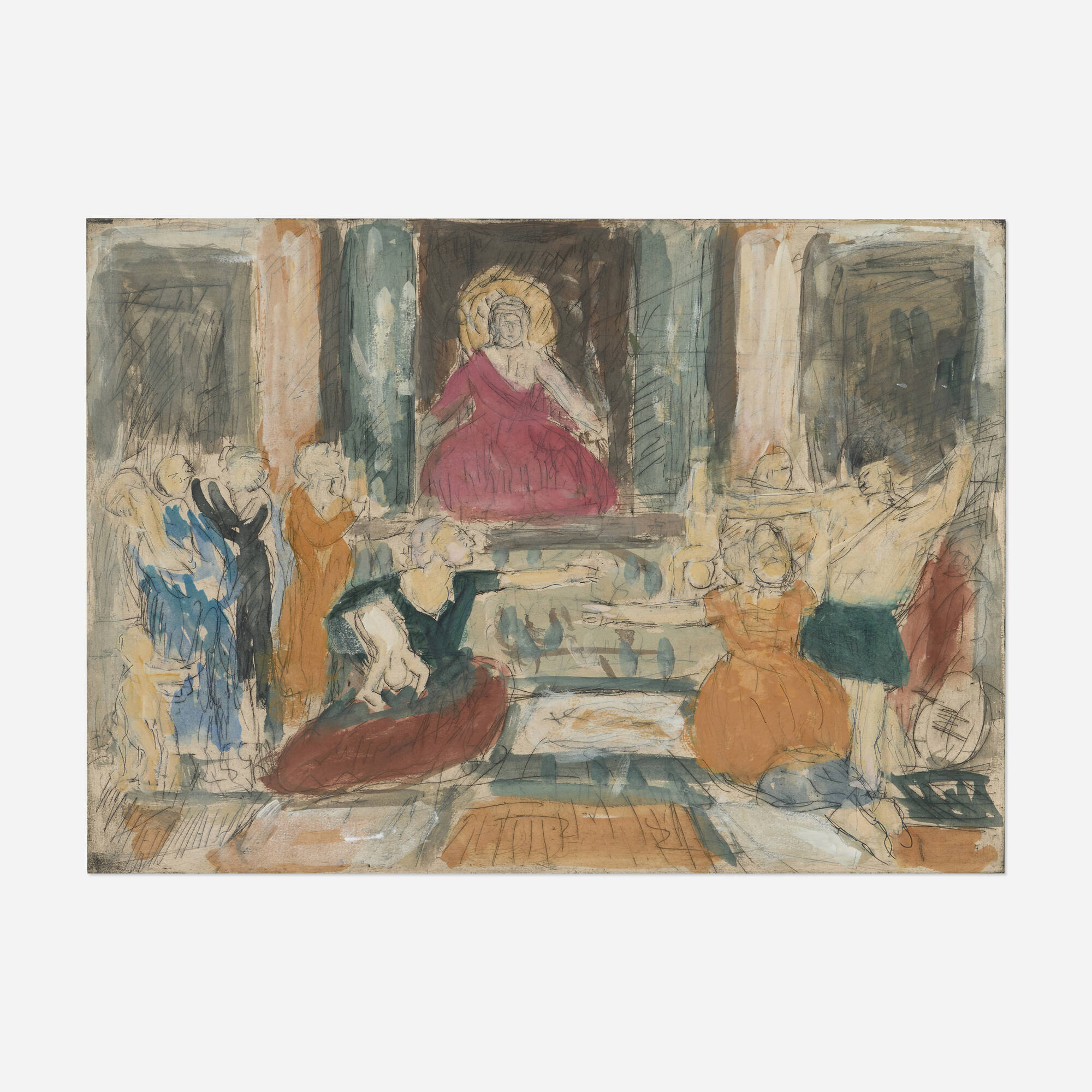 Leon Kossoff — The Judgment of Solomon #1