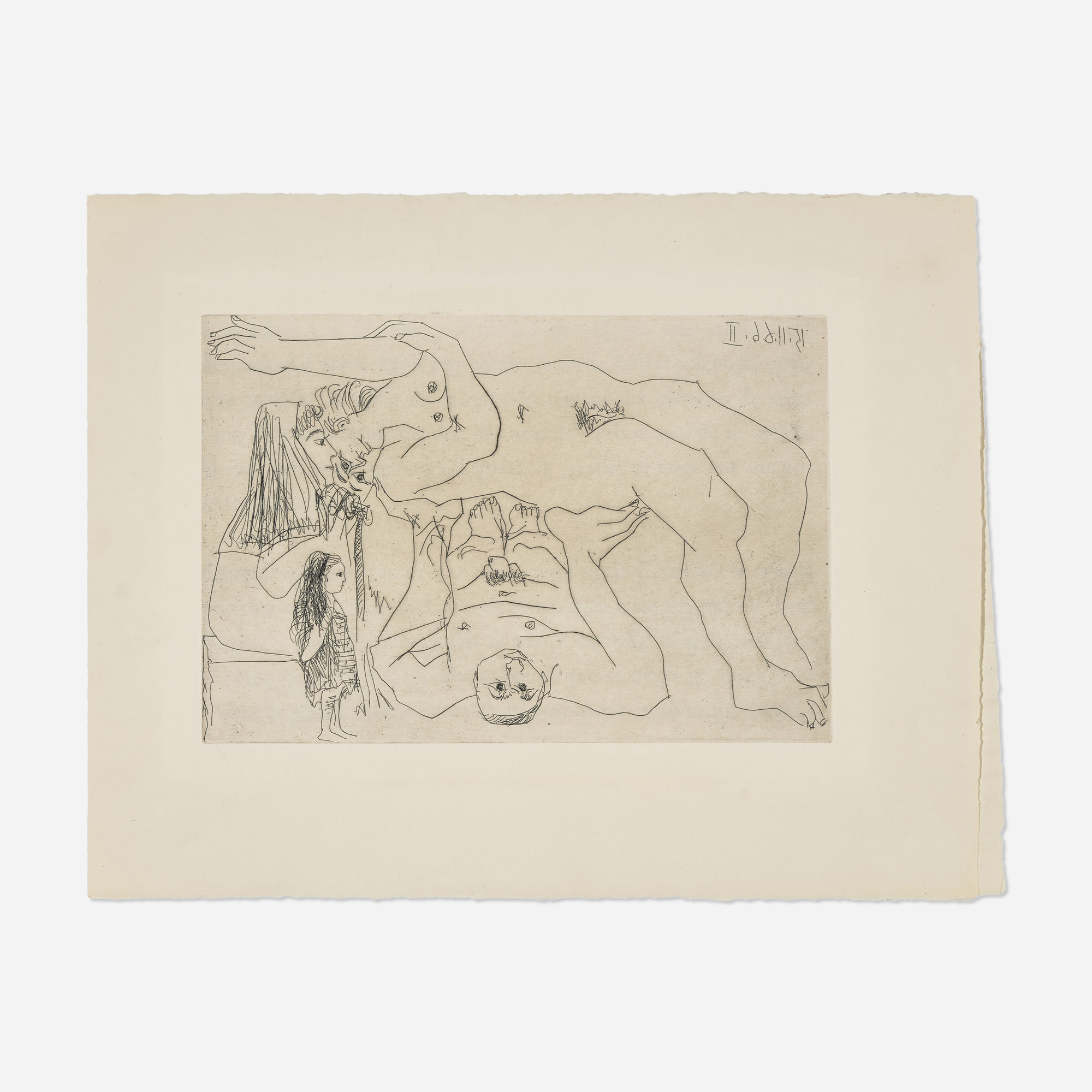 Pablo Picasso — Untitled (from El Entierro del Conde de Orgaz portfolio)