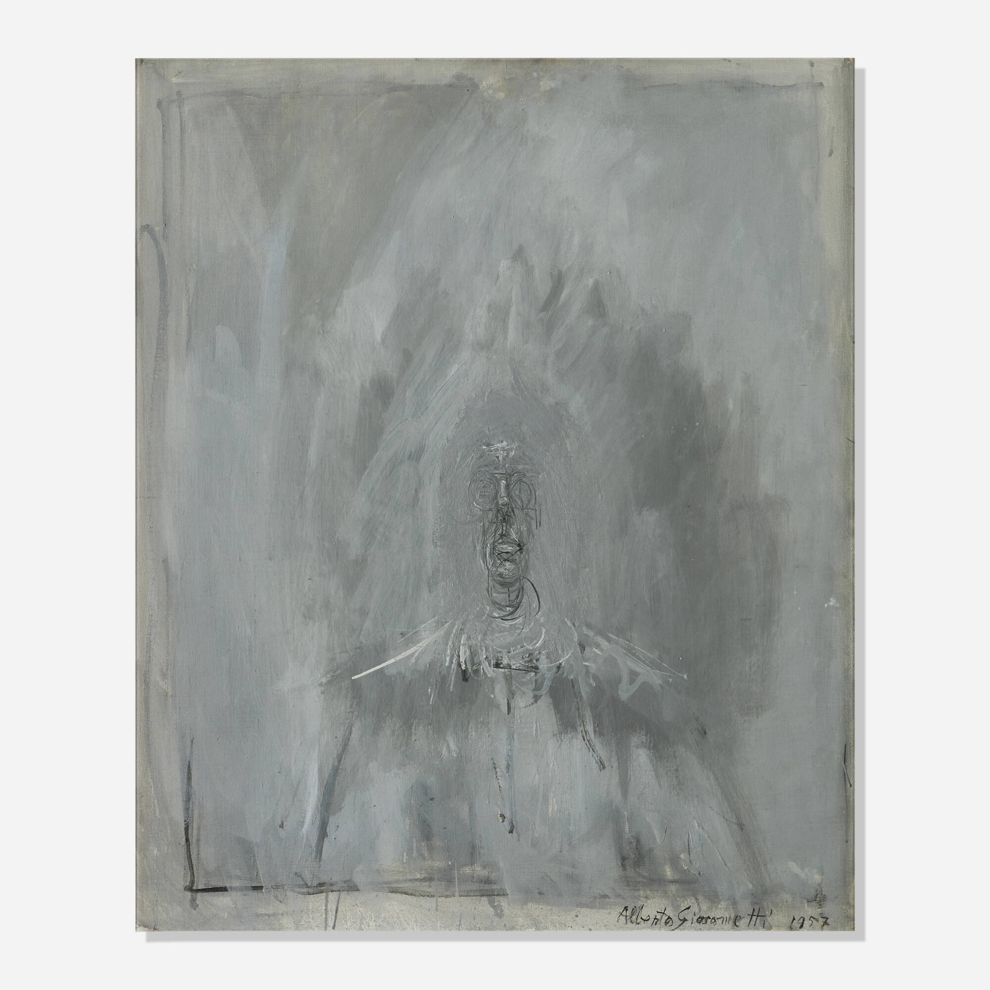 After Alberto Giacometti — Grey Figure
