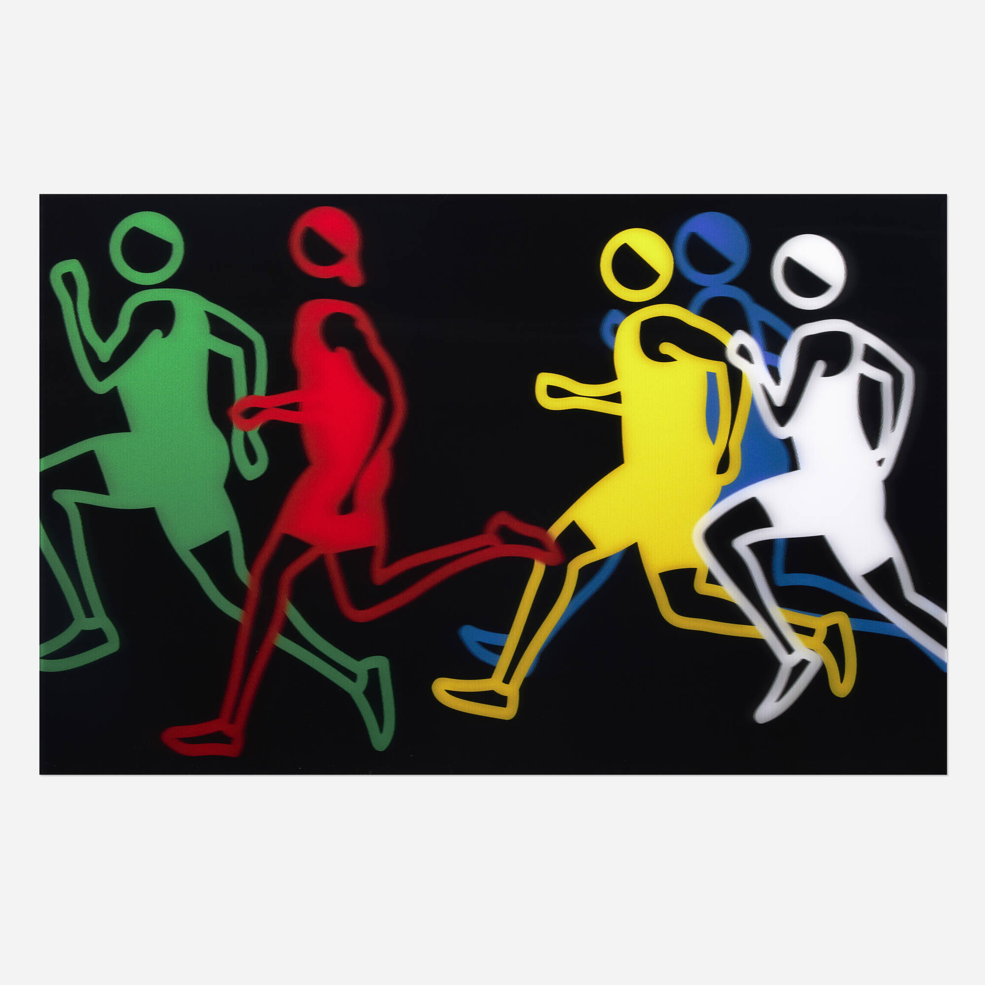 Julian Opie — Men sprinters 1. (from the Sprinters series)