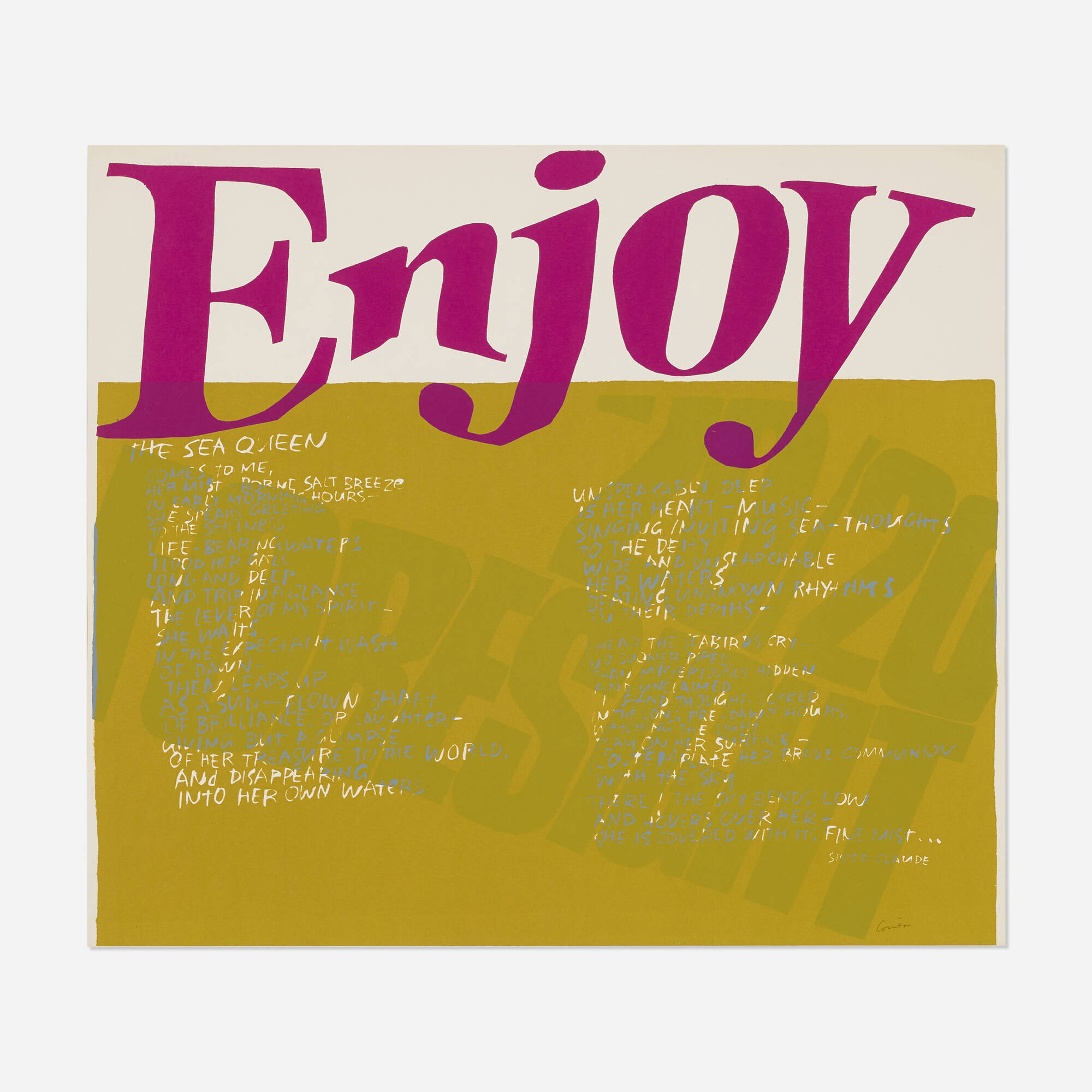 Corita Kent (Sister Mary Corita) — the sea queen