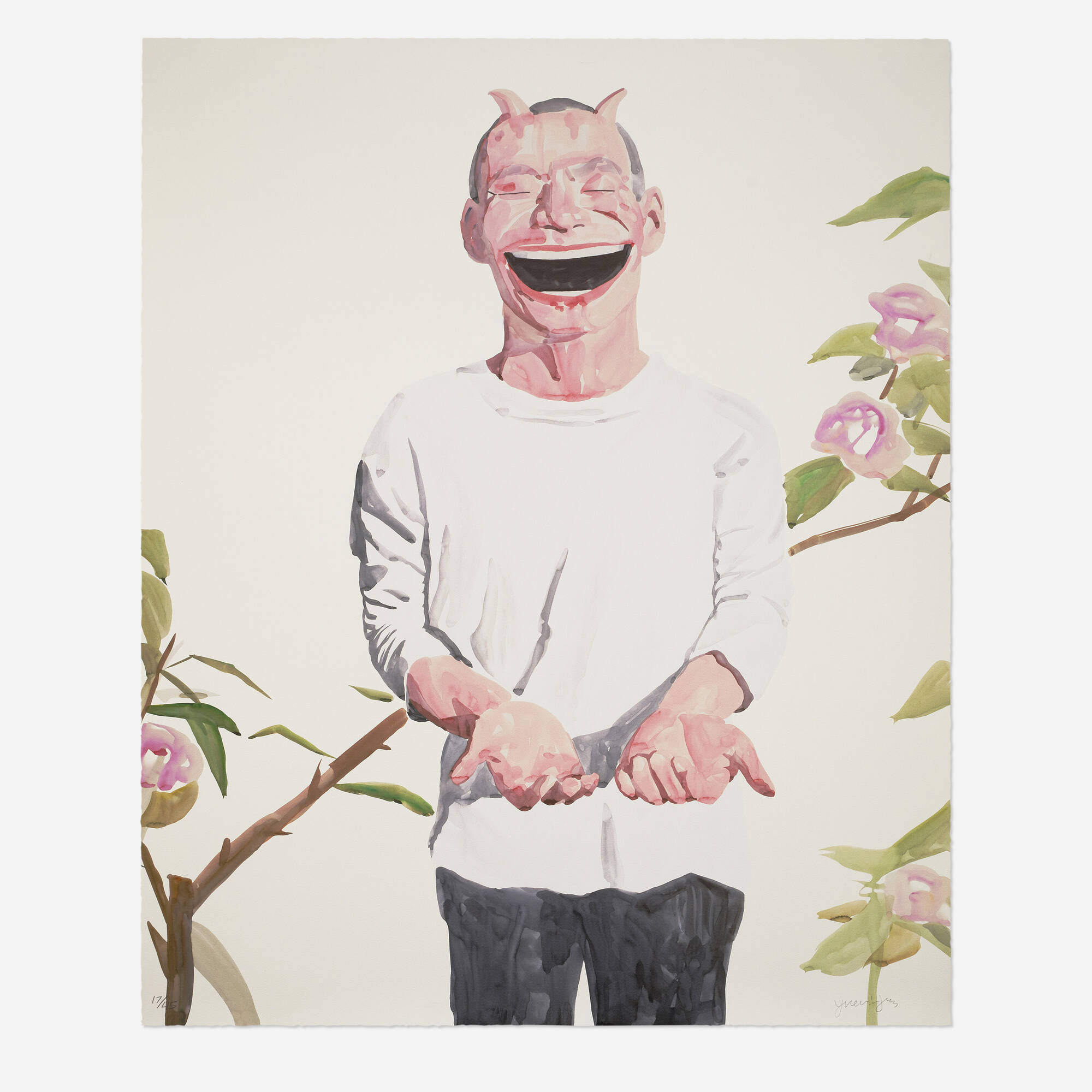 Yue Minjun — Untitled (Smile-ism No. 22)