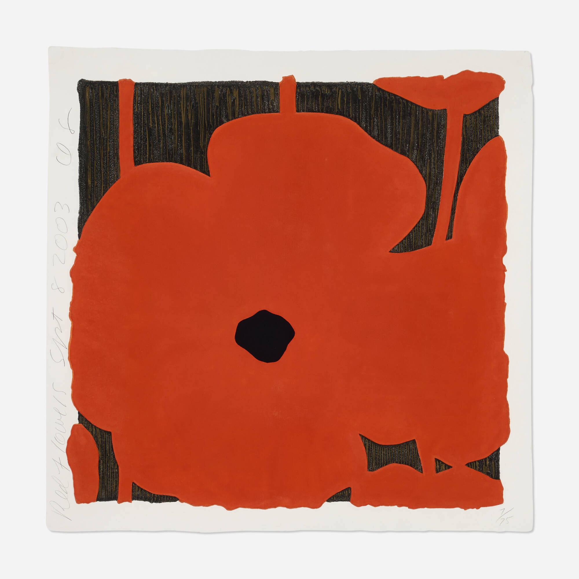 Donald Sultan — Red Flowers