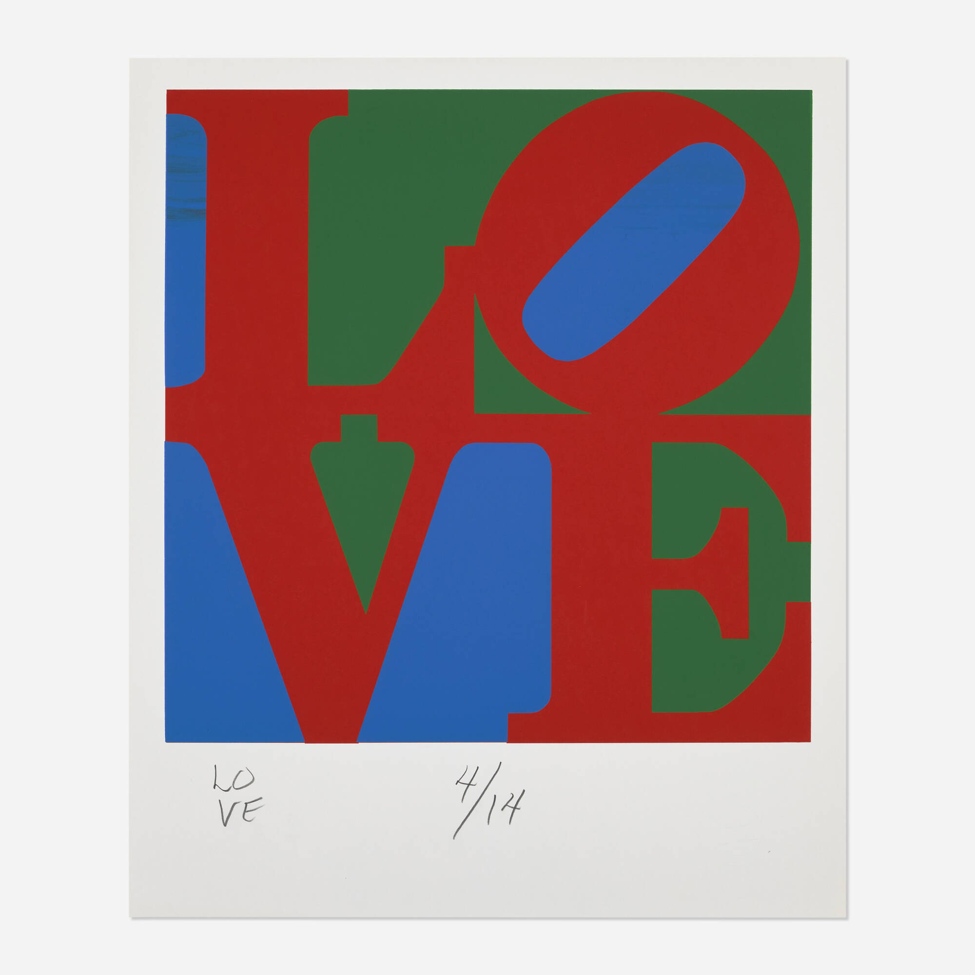 Robert Indiana — Love (from The Book of Love: Art & Poetry booklet)