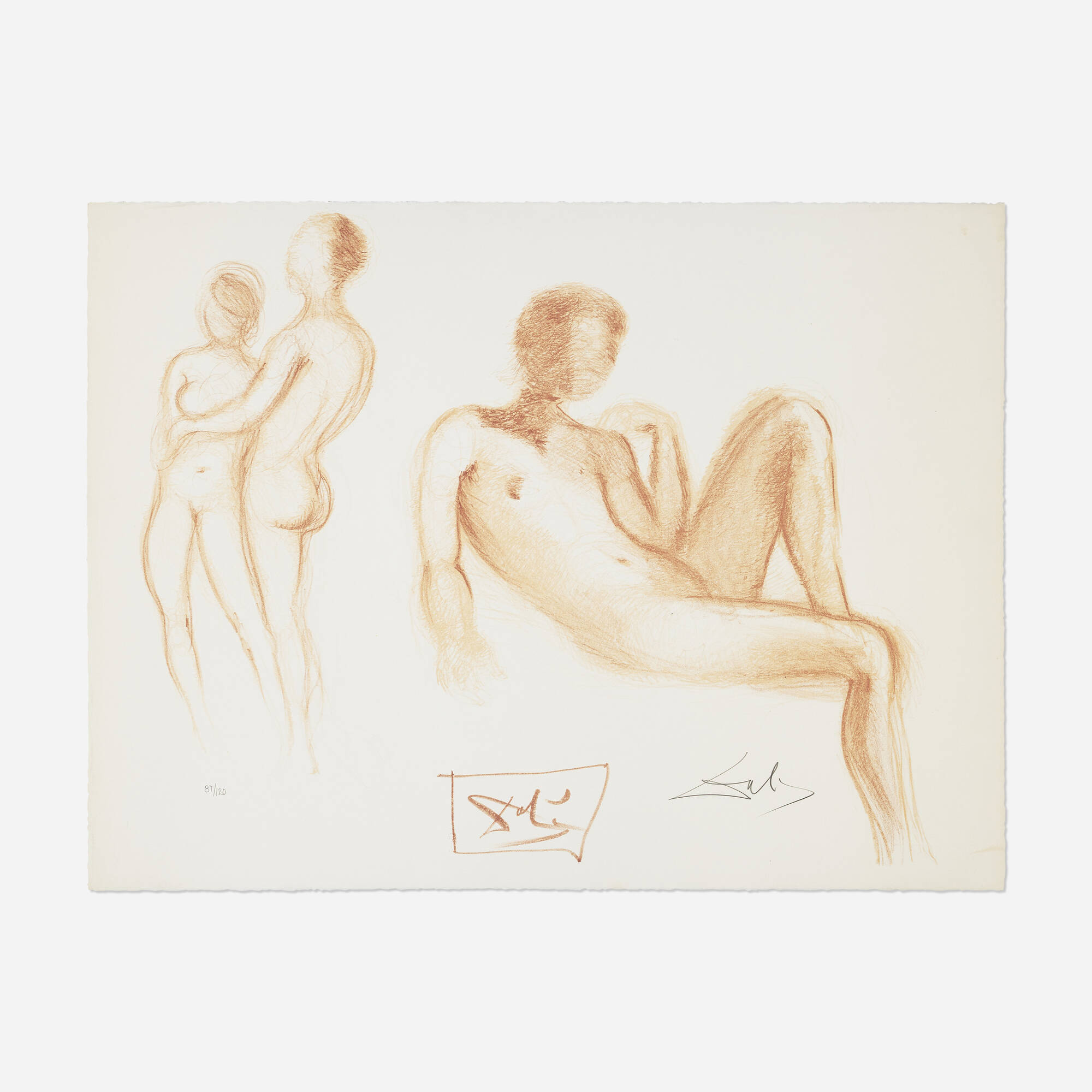 Salvador Dalí — Couples Nus (from the Nudes series)