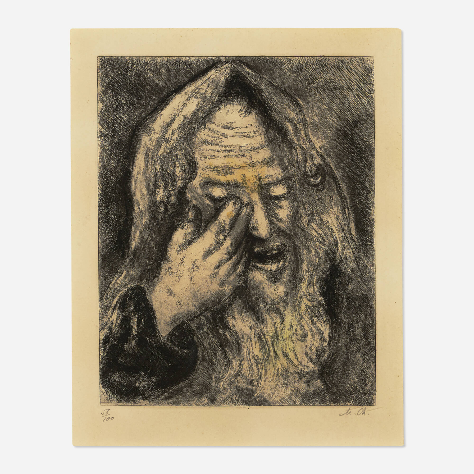 Marc Chagall — Souffrance de Jérémie (from La Bible portfolio)