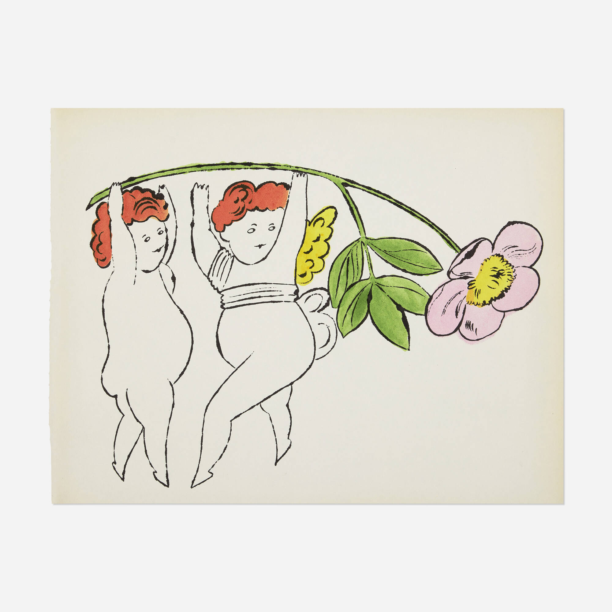 Andy Warhol — Untitled (Plate IV from the In The Bottom of My Garden portfolio). c
