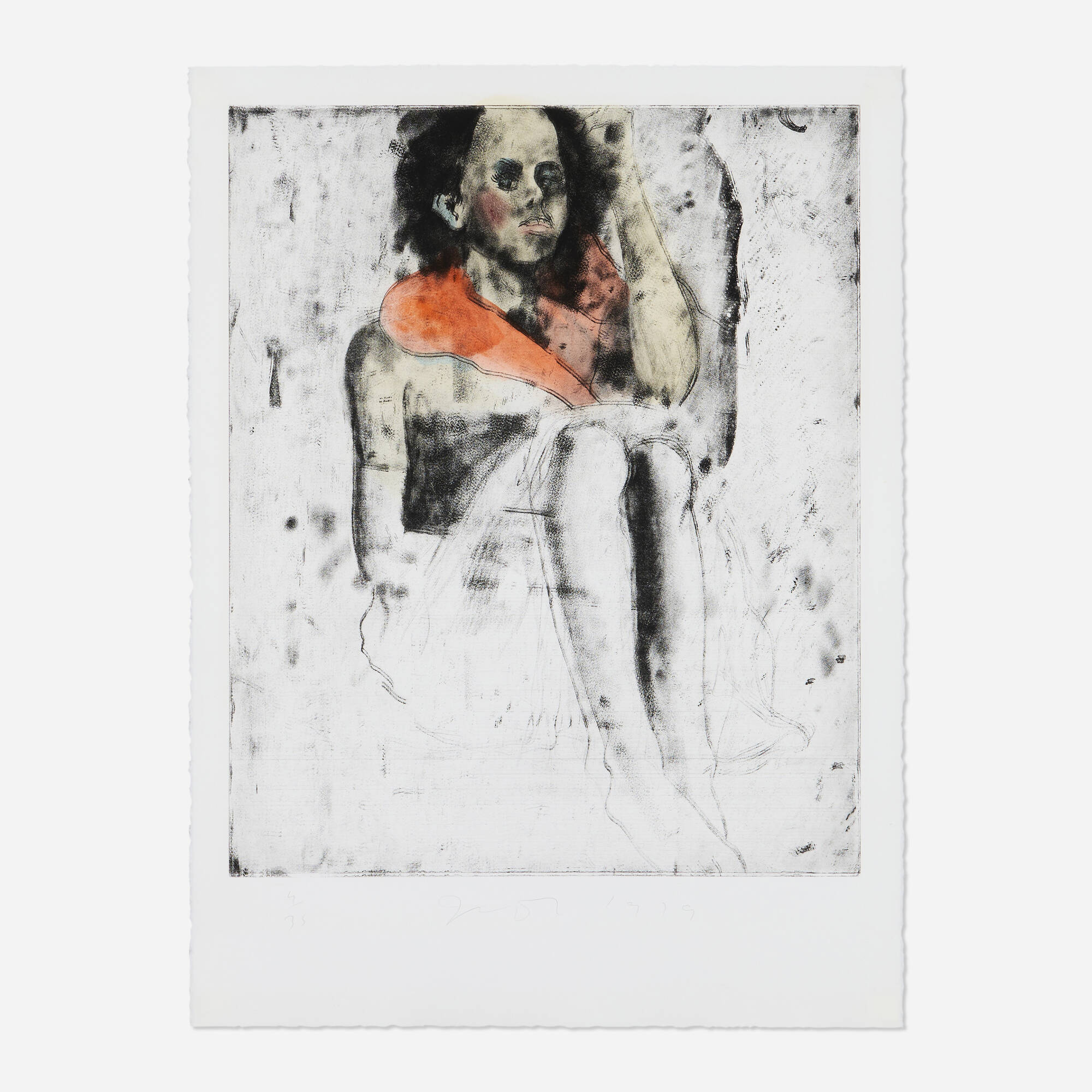 Jim Dine — A Little Girl (from the Eight Sheets from an Undefined Novel, State II portfolio)