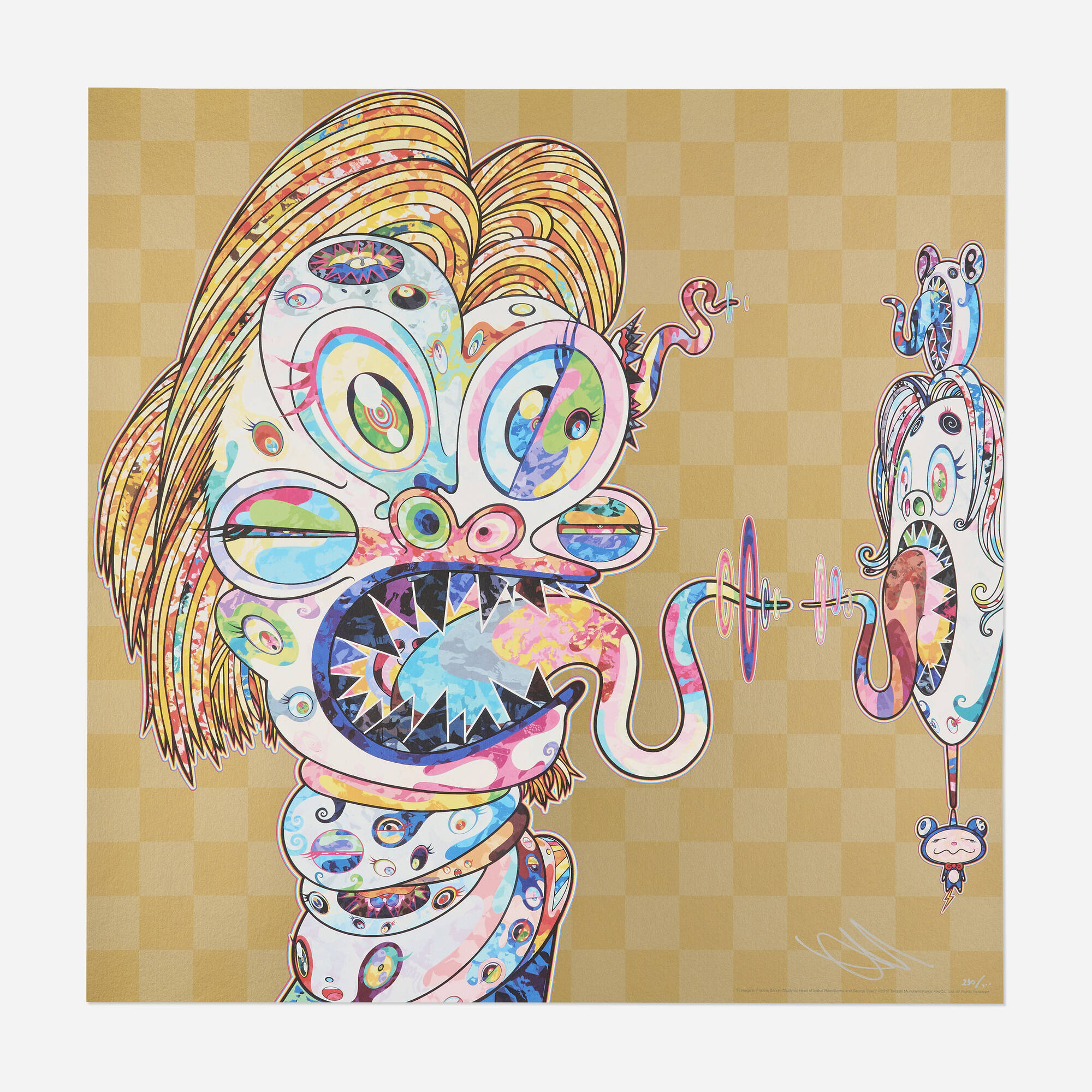 Takashi Murakami — Homage to Francis Bacon (Study for Head of Isabel Rawsthorne)