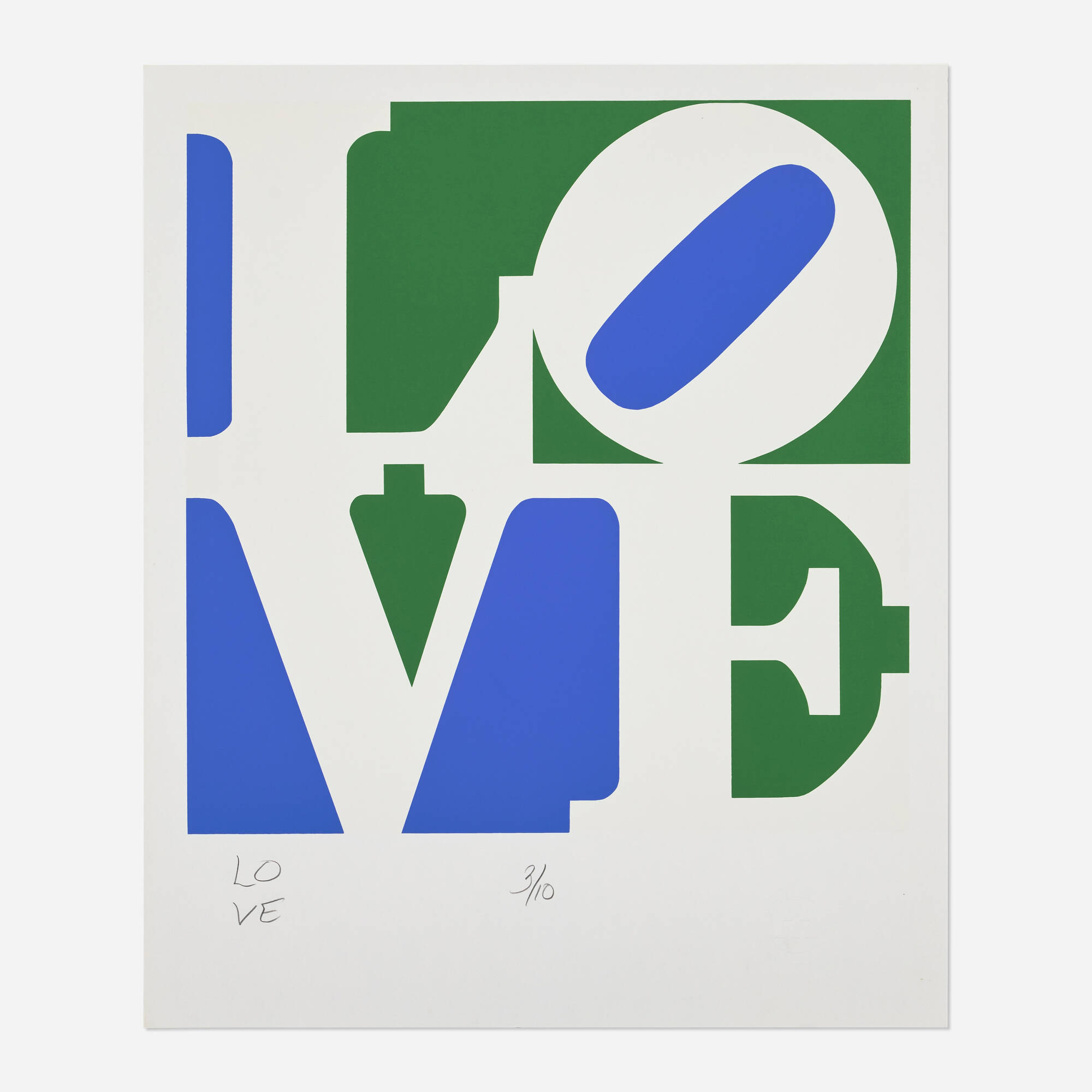 Robert Indiana — Love (from The Book of Love: Art & Poetry booklet)