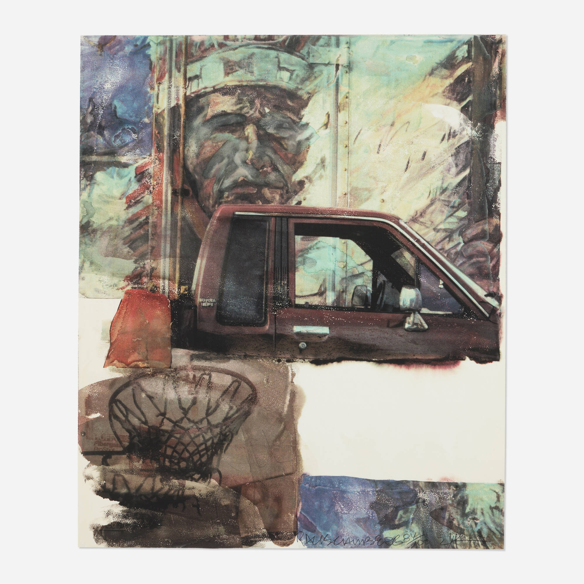 Robert Rauschenberg — Untitled (Native American with Truck)