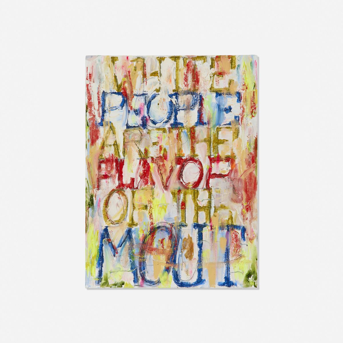 Pope.L — White People Are the Flavor of the Mout