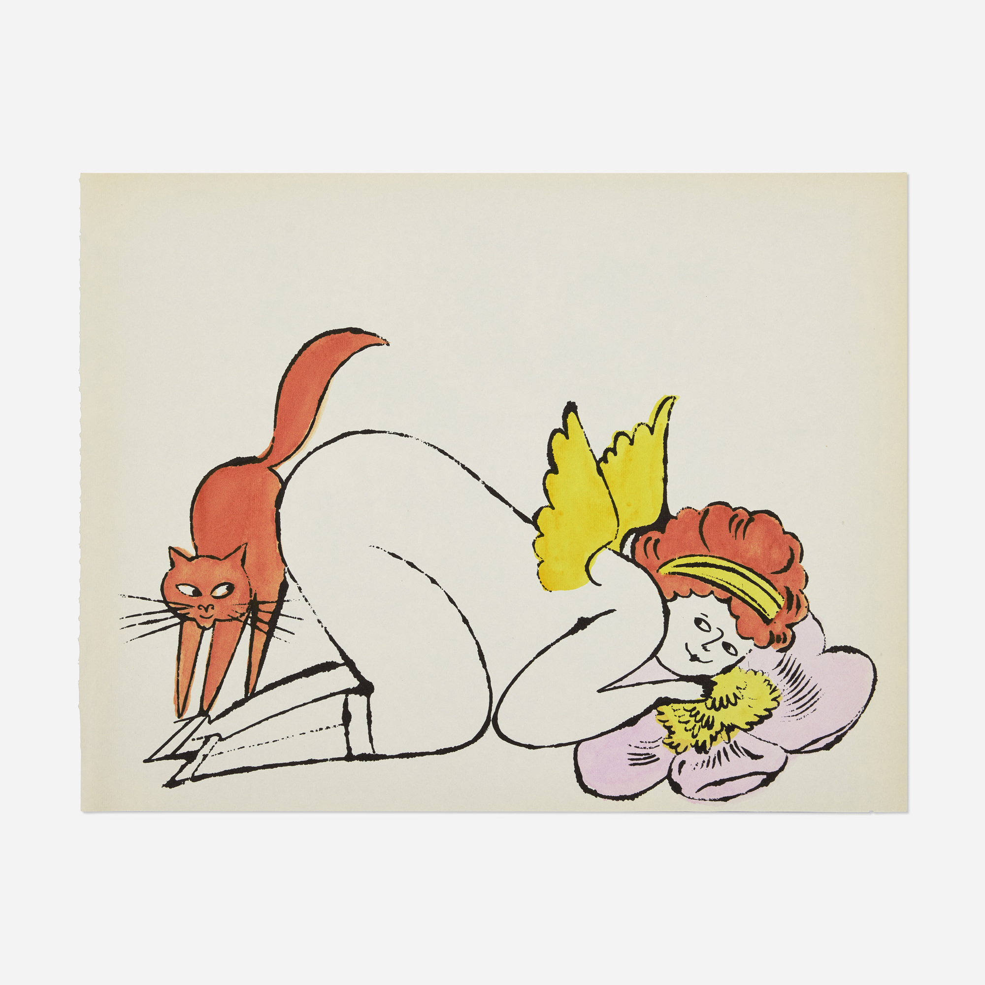 Andy Warhol — Untitled (Plate III from the In The Bottom of My Garden portfolio). c