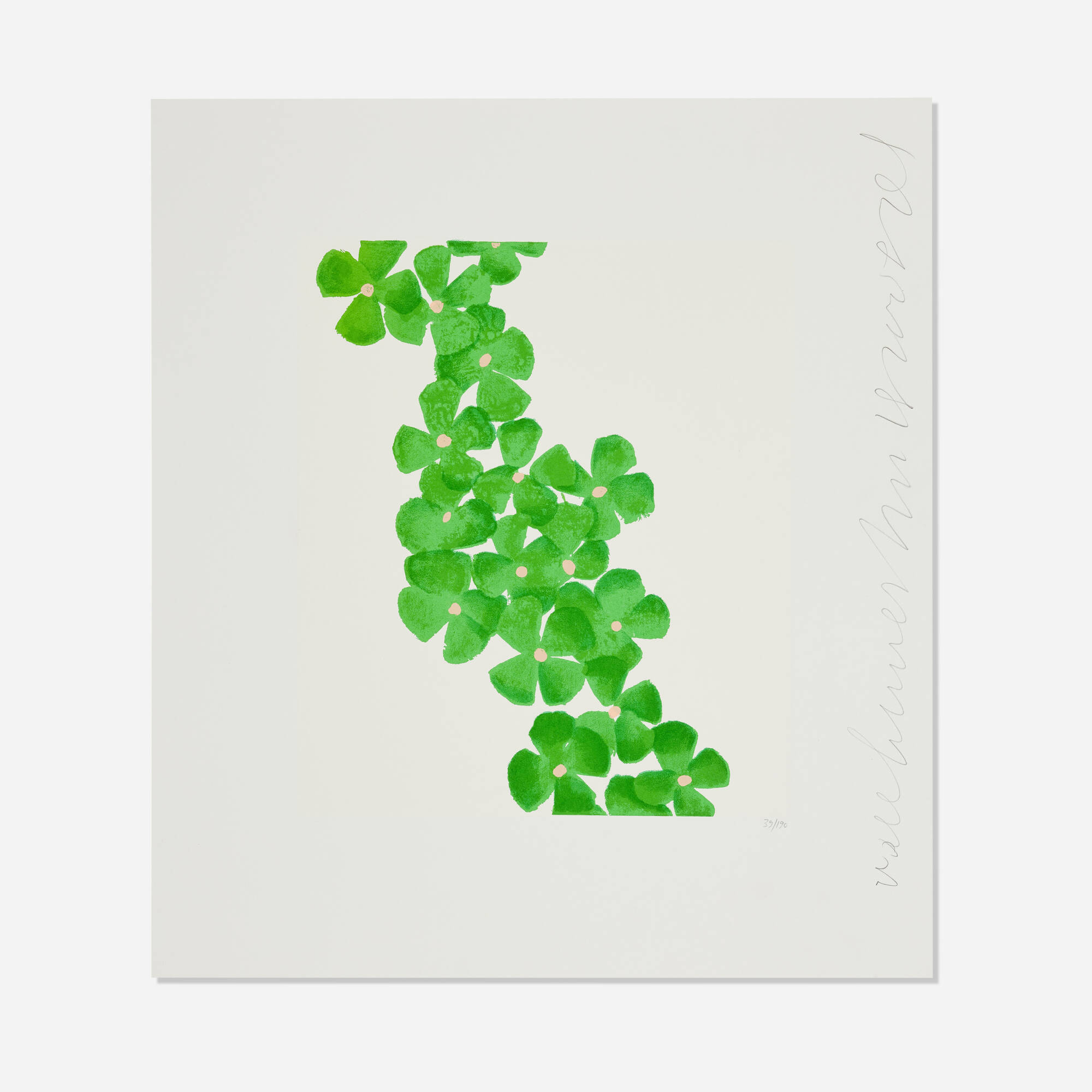 Donald Sultan — Wallflower 6 (from the Wallflowers portfolio)