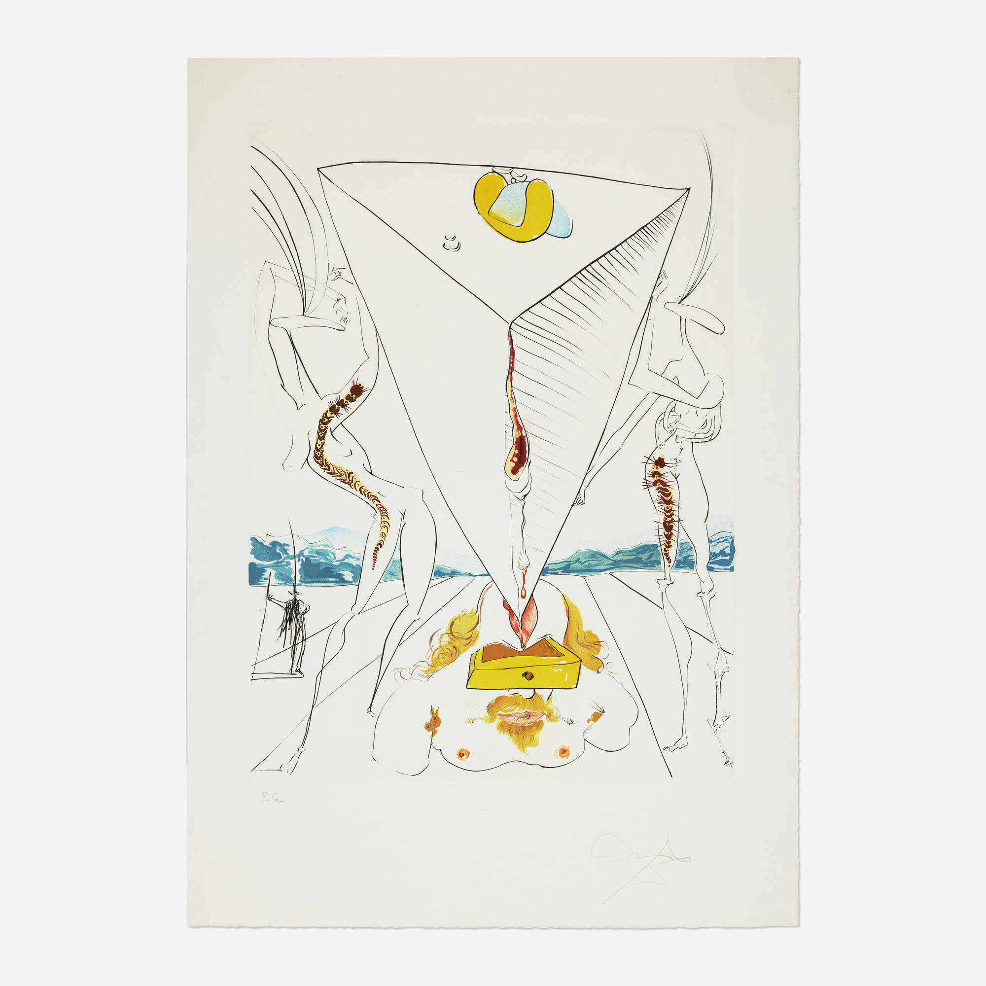 Salvador Dalí — Philosophe écrasé par le cosmos from La Conquête du Cosmos I