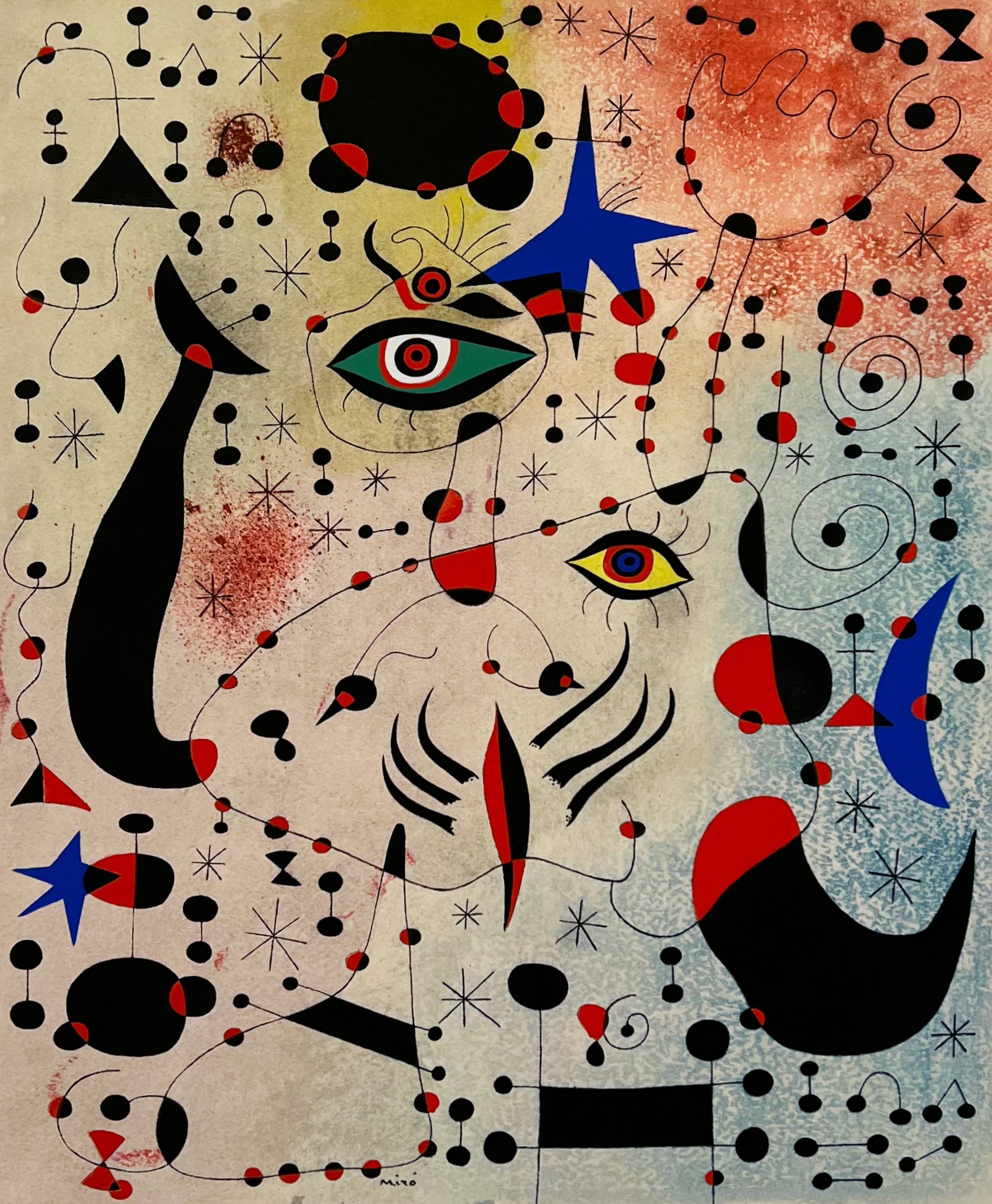 Joan Miro — (after) Chiffres et constellations amoureux d'une femme (Ciphers and Constellations in Love with a Woman), Plate XIX