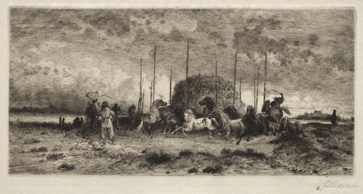 Peter Moran — Harvest at San Juan, New Mexico