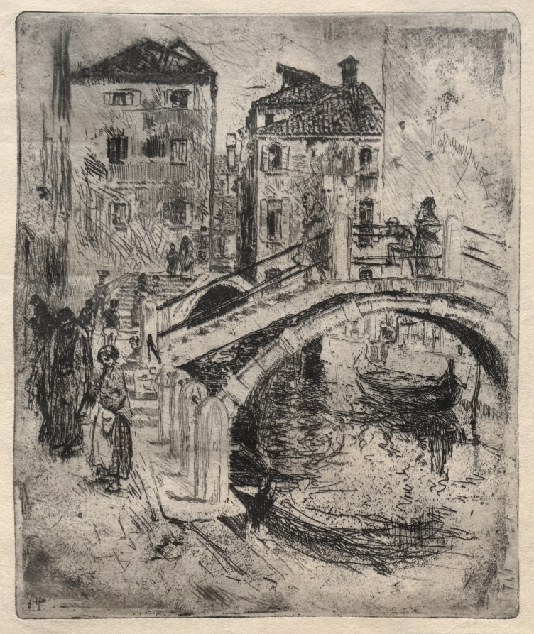 Robert Frederick Blum — Venetian Canal and Bridges