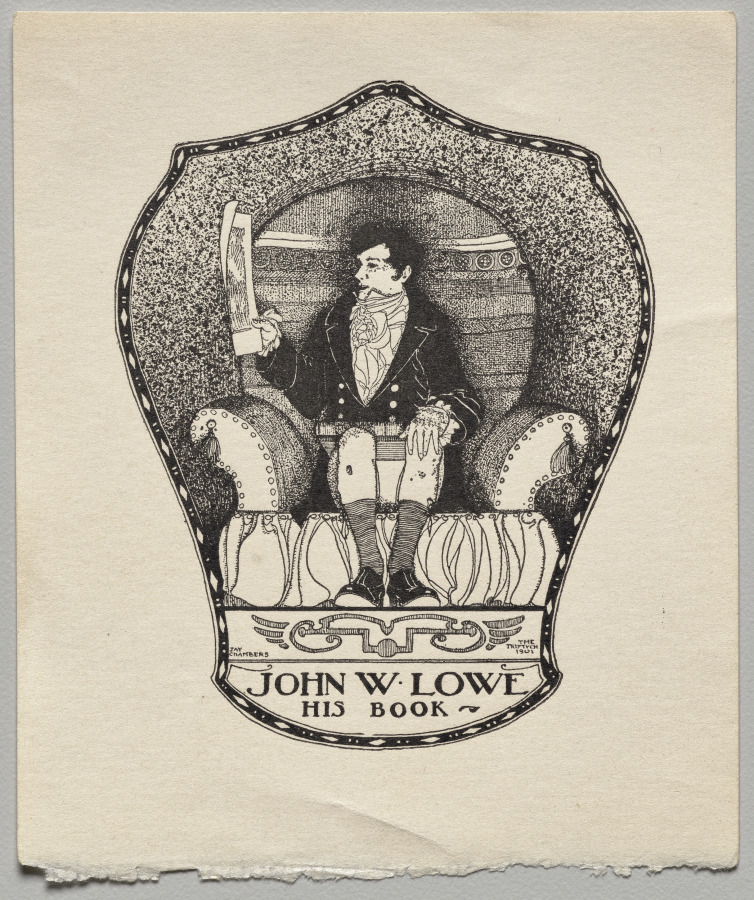 Unknown Artist — Bookplate: John W. Lowe
