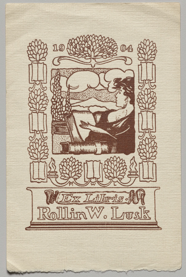 Unknown Artist — Bookplate: Rollin W. Lusk