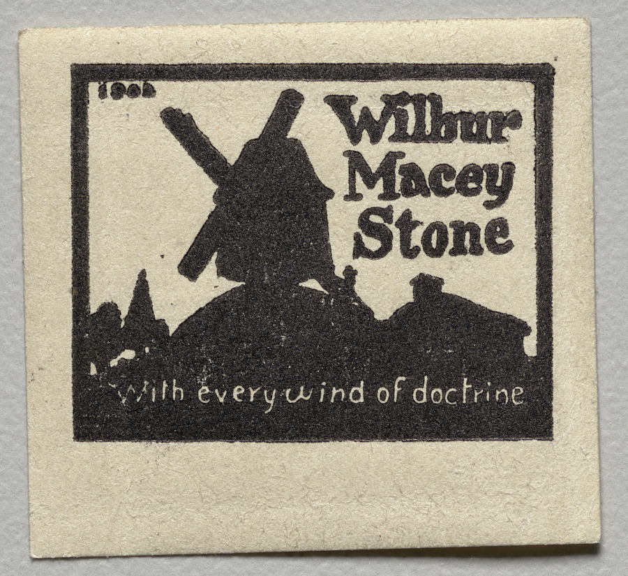Unknown Artist — Bookplate: Wilbur Macey Stone