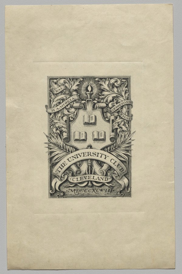 Unknown Artist — Bookplate: The University Club, Cleveland