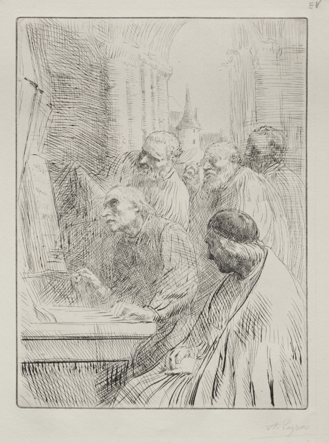 Alphonse Legros — The Monks in Church