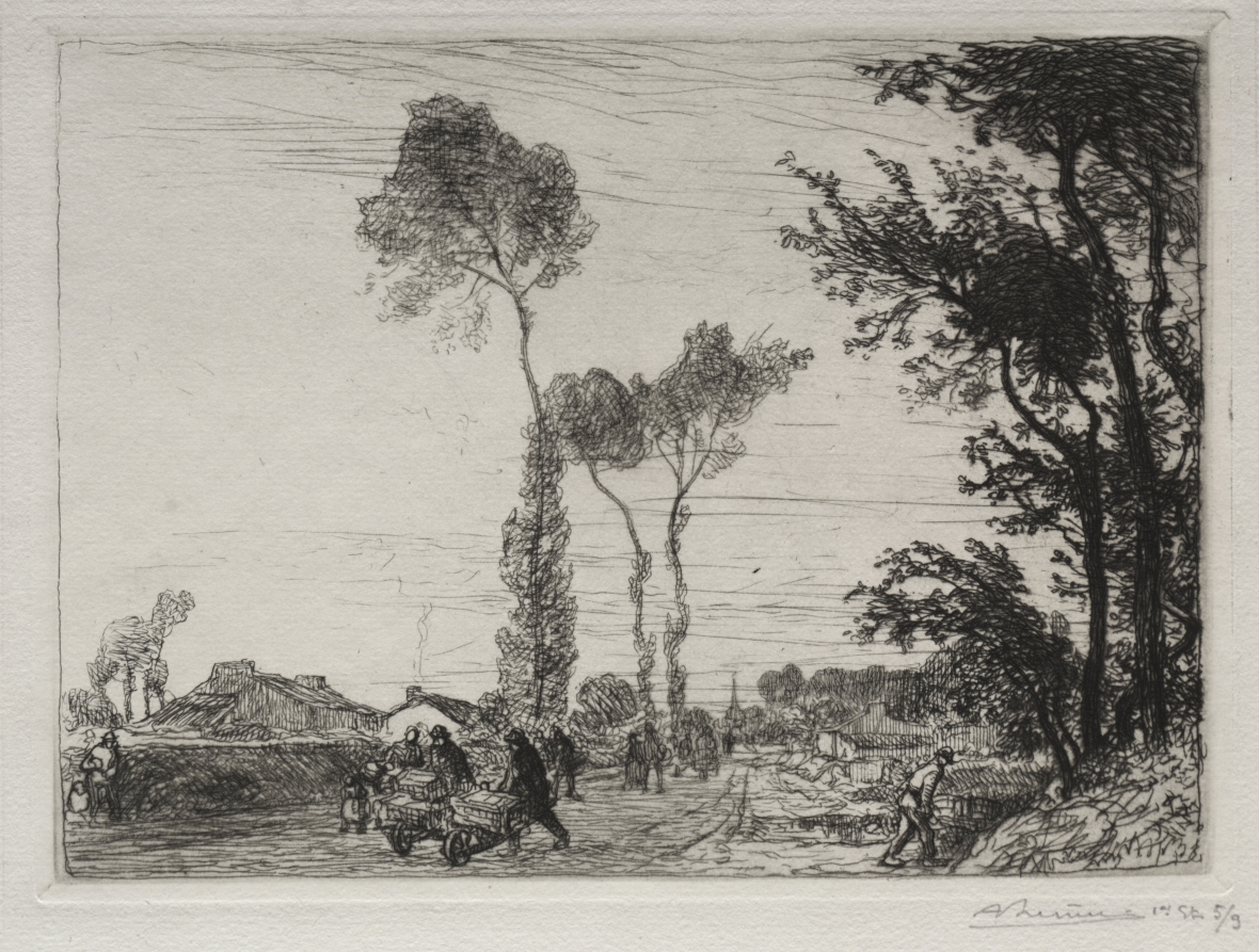 Auguste Louis Lepère — Retour du Marché de St. Jean-de-Mont