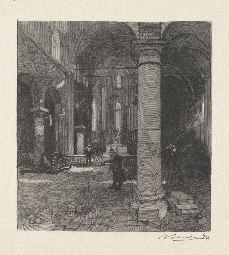 Auguste Louis Lepère — Interieur de l'Eglise