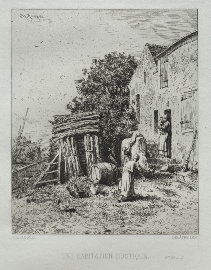 Charles-Émile Jacque — Rustic House