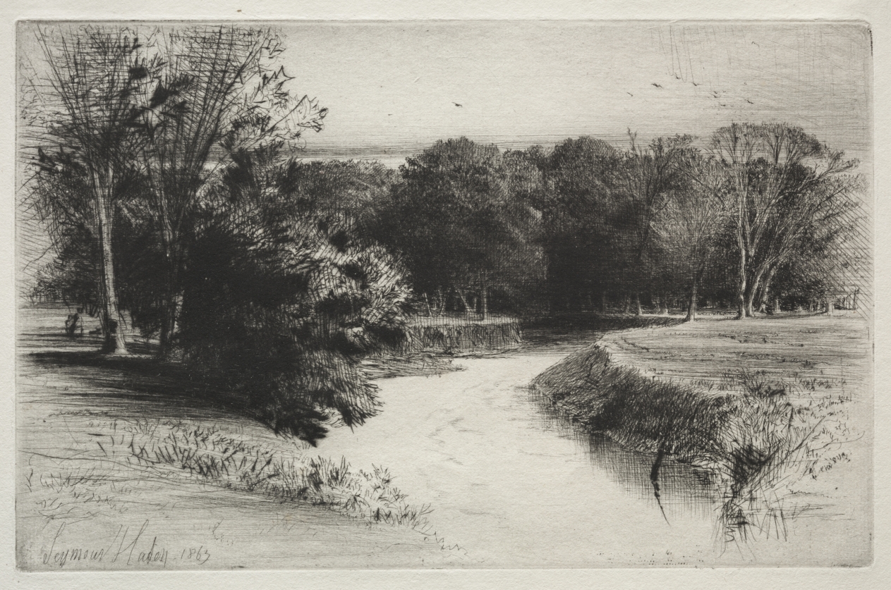 Francis Seymour Haden — A Sunset in Ireland