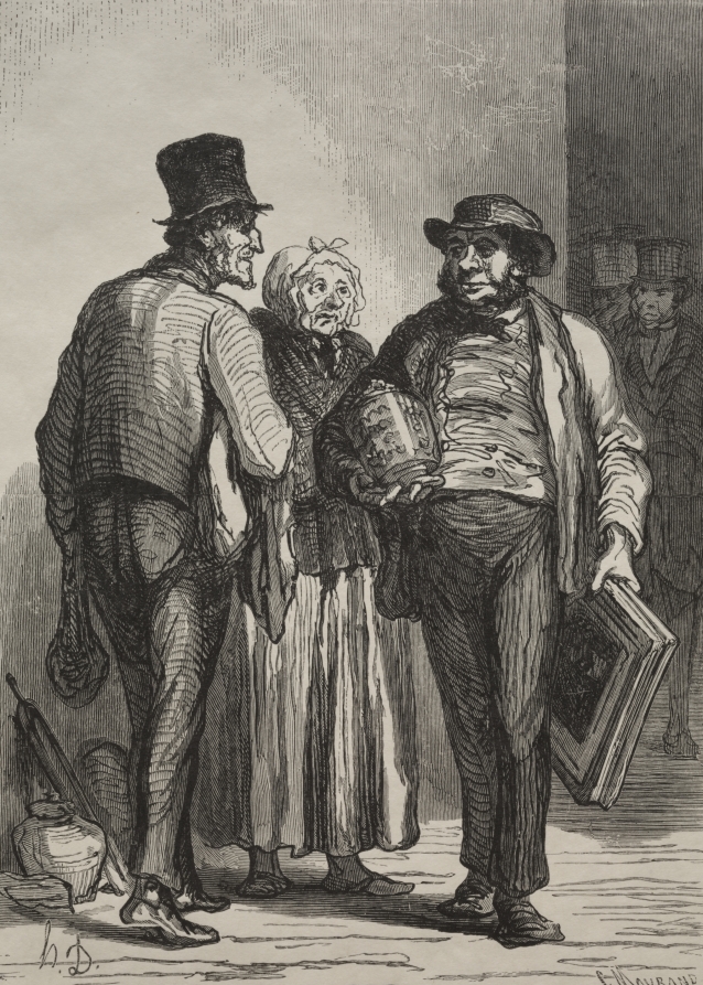 Honoré Daumier — The Auction House: The Dealers