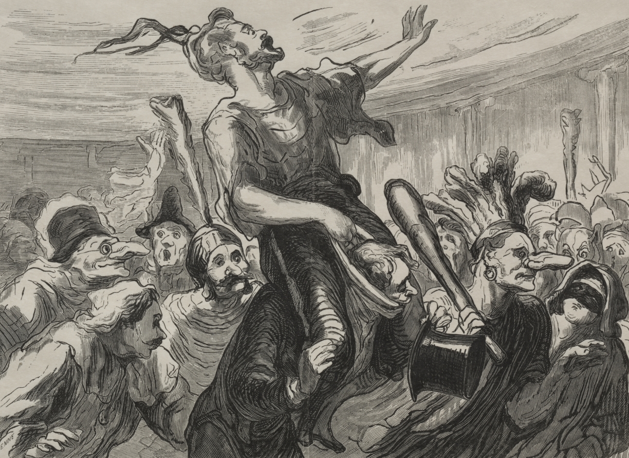 Honoré Daumier — At the Opera Ball: Long live the smartly dressed crowd!