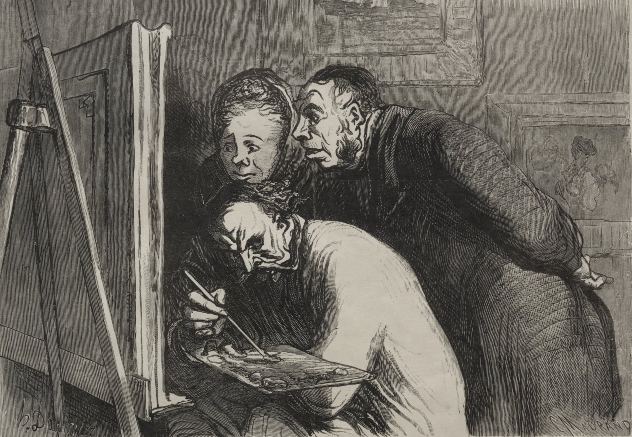 Honoré Daumier — Painters and the bourgeois