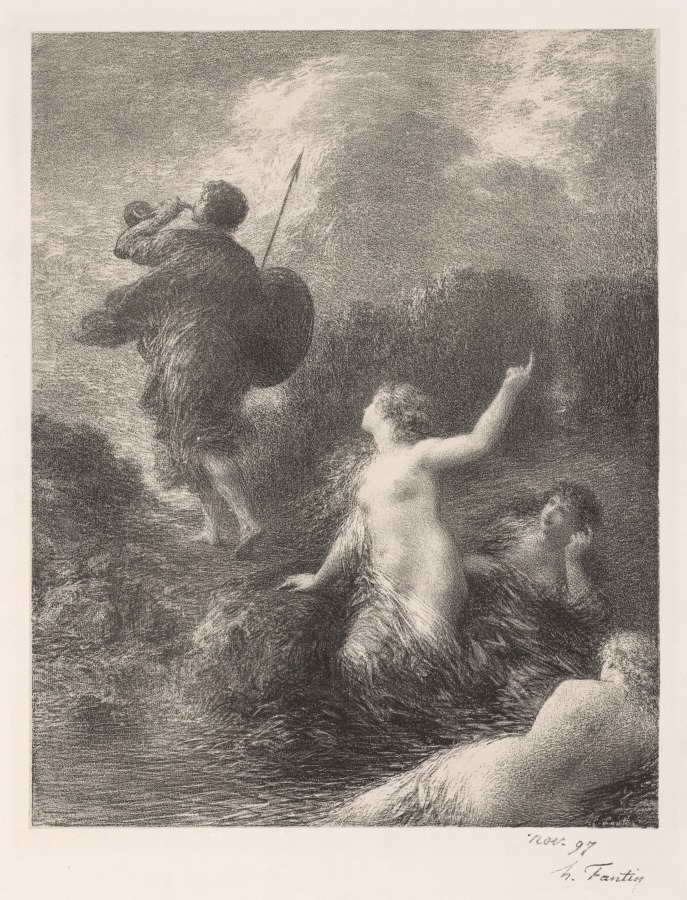 Henri Fantin-Latour — Goetterdaemmerung:  Siegfried et les filles
