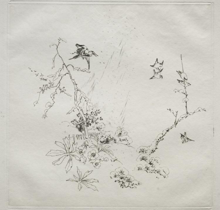 Félix Bracquemond — Parisian Service (Haviland service): Snow (no. 6)