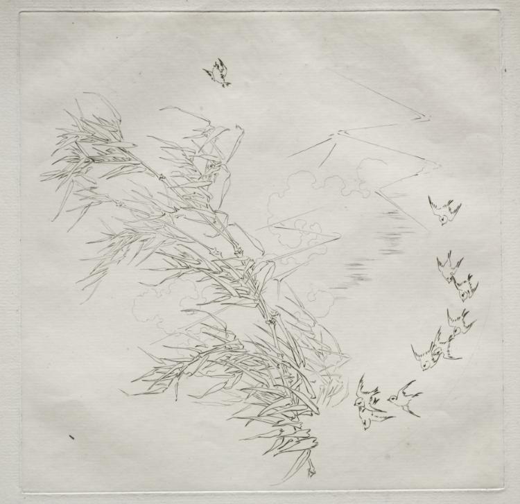 Félix Bracquemond — Parisian Service (Haviland service): The Storm (no. 8)