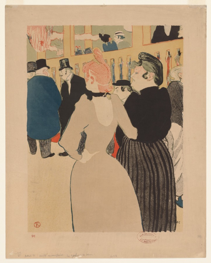 Henri de Toulouse-Lautrec — At the Moulin Rouge: La Goulue and Her Sister