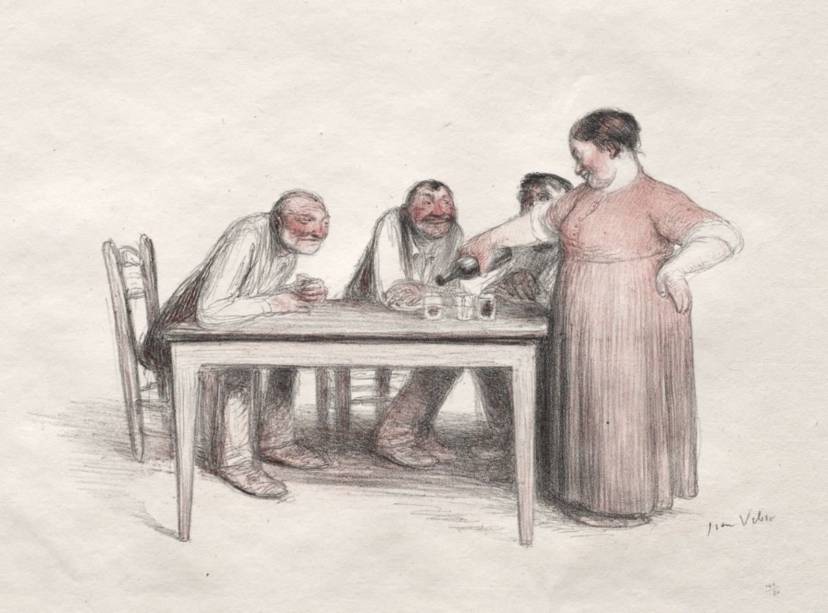 Jean Veber — The Glass of Wine