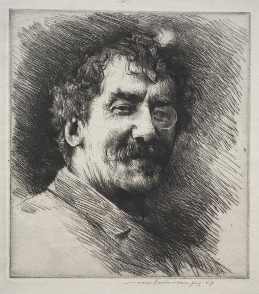 Portrait of Whistler with the White Lock