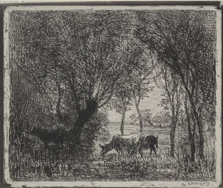 Charles François Daubigny — Cows in the Woods