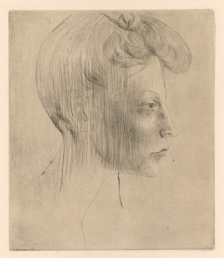Pablo Picasso — Head of a Woman in Profile