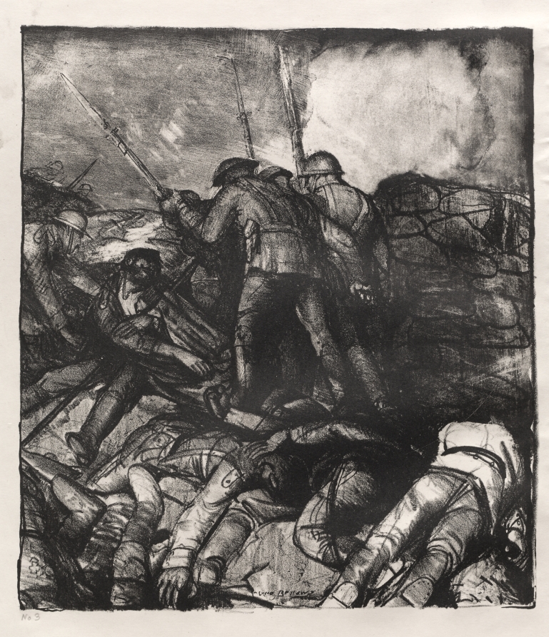 George Bellows — War Series:  The Charge, Right Detail, first state