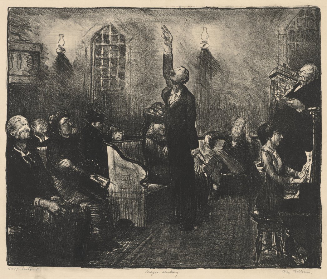 George Bellows — Prayer Meeting, First Stone