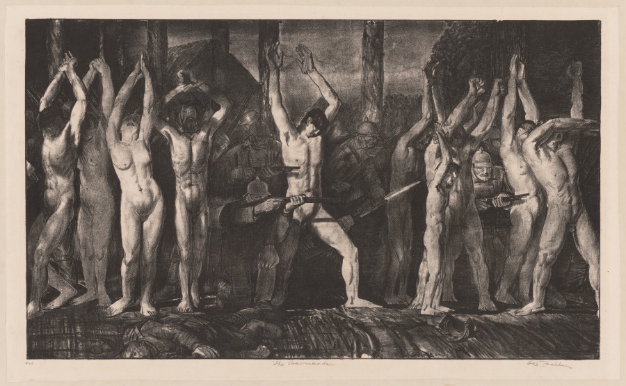 George Bellows — The Barricade, Second Stone