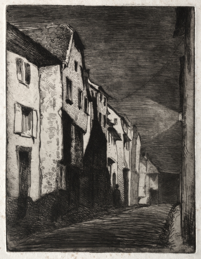 James McNeill Whistler — Twelve Etchings from Nature:  Street in Saverne
