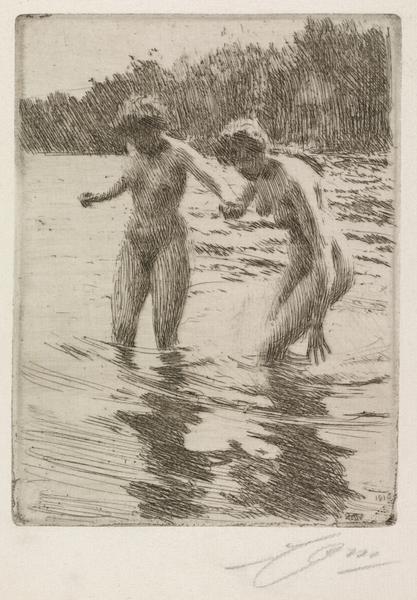 Two Bathers